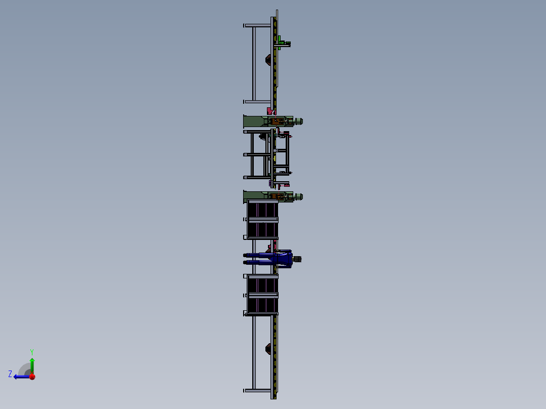 2023.02月-电梯门板封头板自动焊接工作站sw19右视图