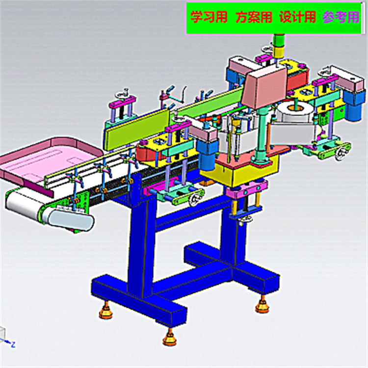 瓶式贴标机3 非标自动化机械3D素材