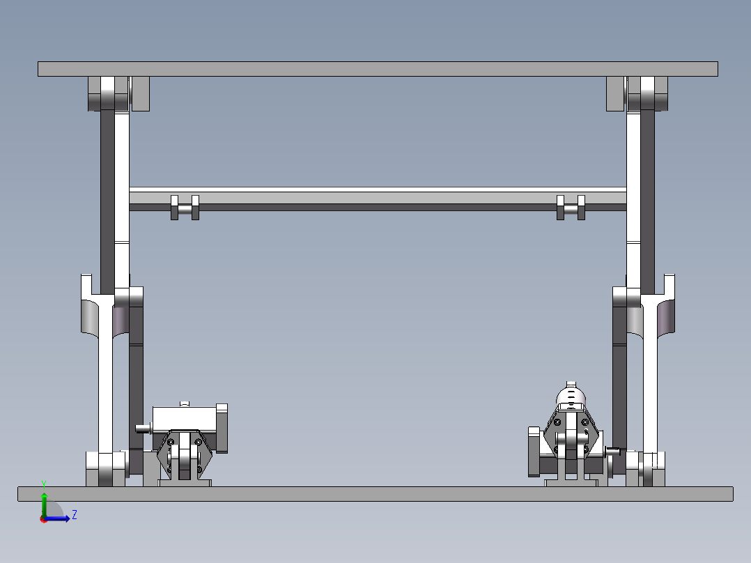 直立式剪叉举升机设计(说明书+dwg+三维)左视图