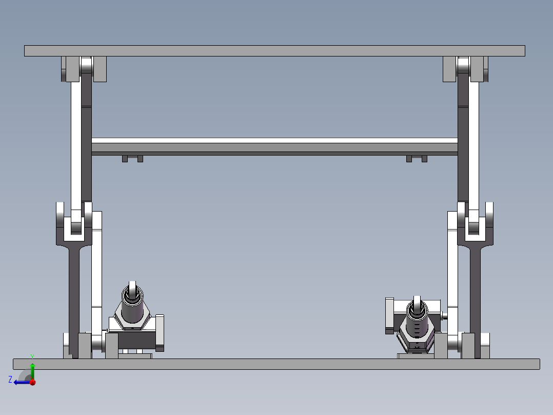直立式剪叉举升机设计(说明书+dwg+三维)右视图