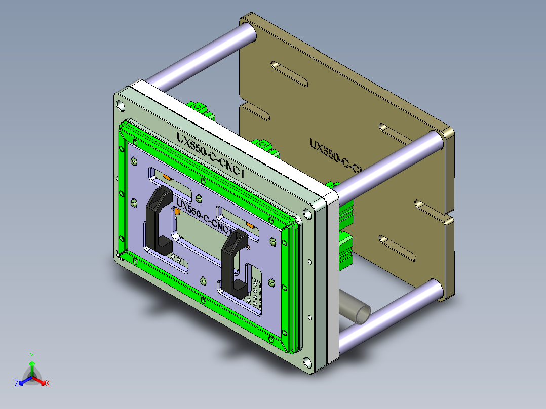 UX550-C-CNC1-1205正等轴测图