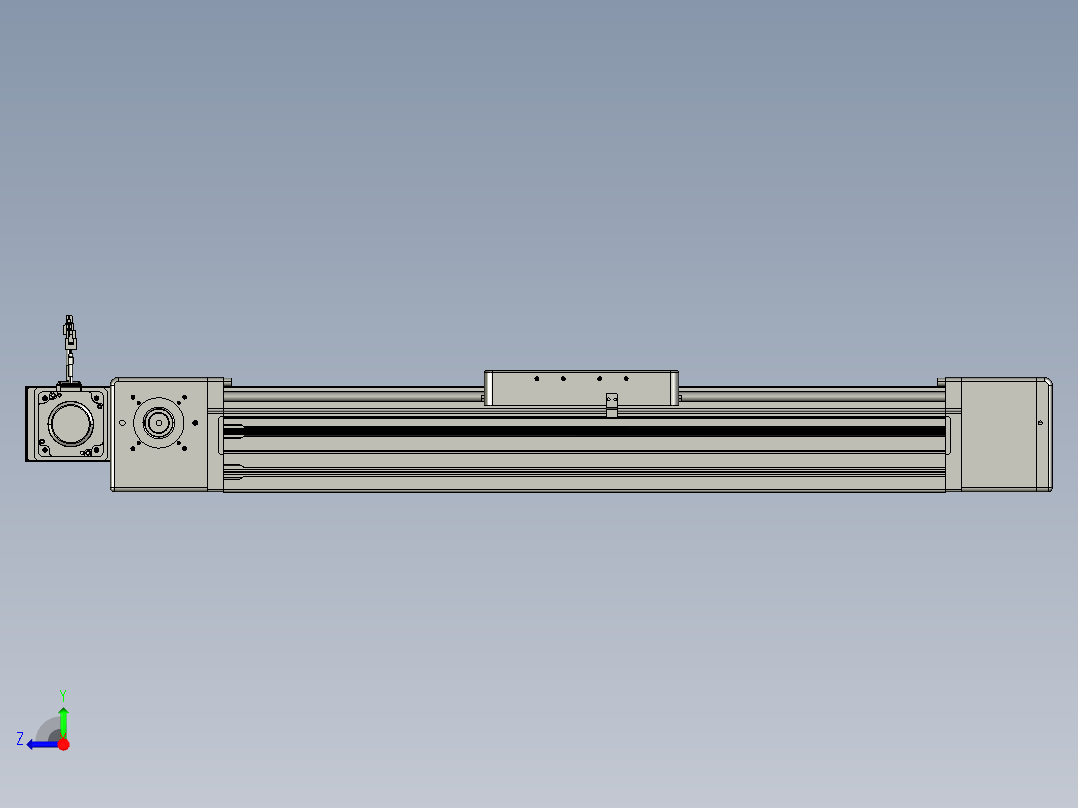 威洛博直线电机模组EB20-L224-S600-BR-ZP75-MS3-5K右视图