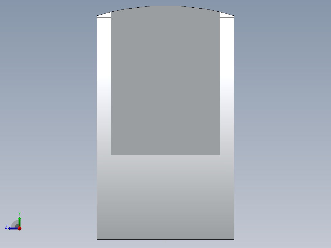 拉手黑色铝合金93.5孔距右视图