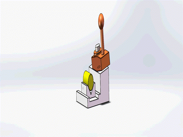 斜面加紧圆柱机构