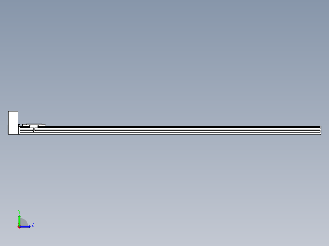 同步带全封闭直线模组TPA-HCB-110D-90-L1750-RU-C-P40-N3左视图