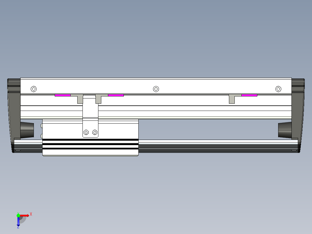 威洛博VL系列直线电机模组-VL17E1-S150俯视图