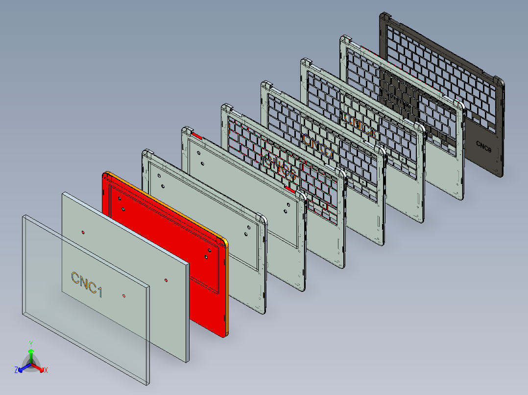 UX370-C-gxt正等轴测图