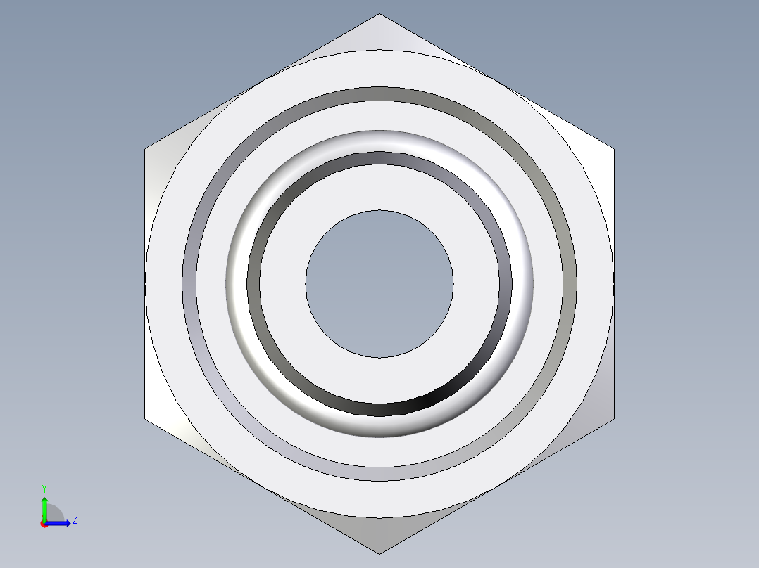 卡套式工业通用硬管接头EO_Distance_piece_adapter_DA10LCF左视图
