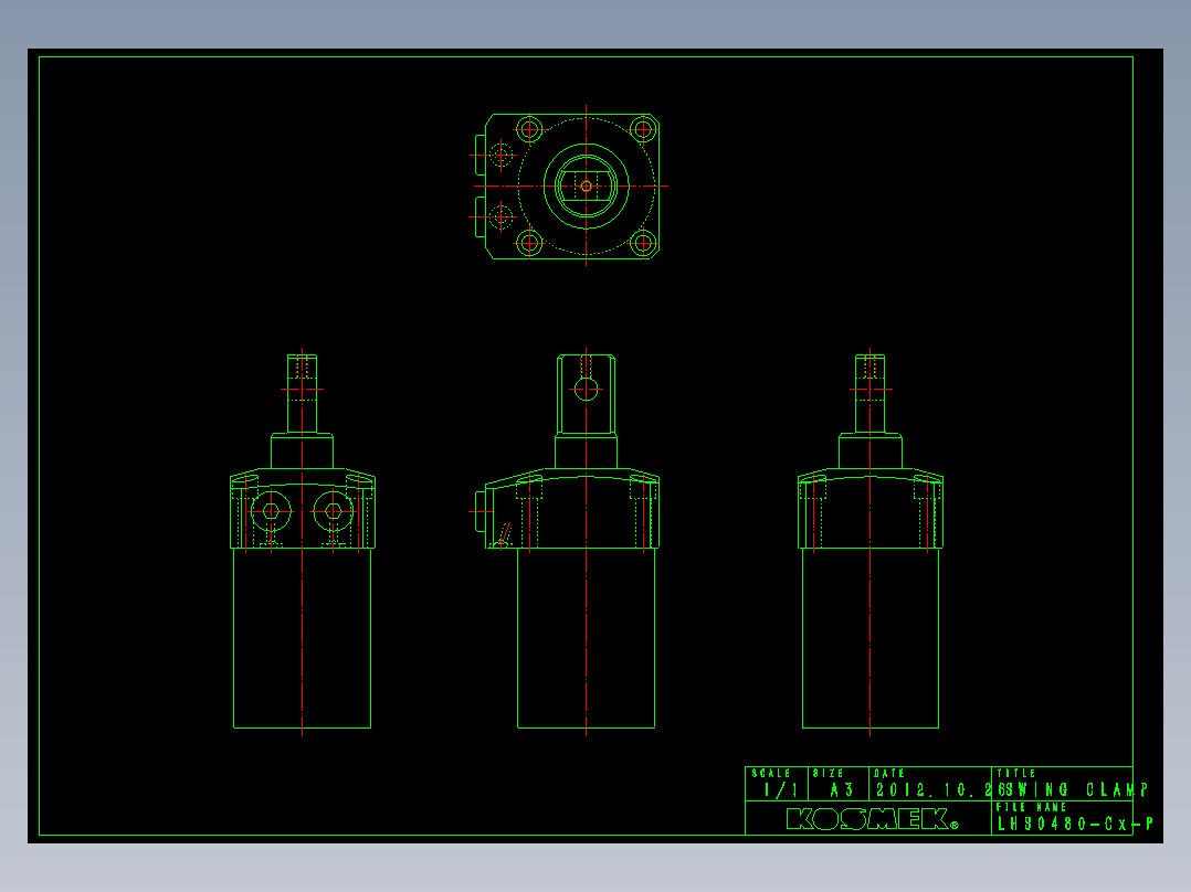 LHS0480-Cx-P多系列多零件图纸模型