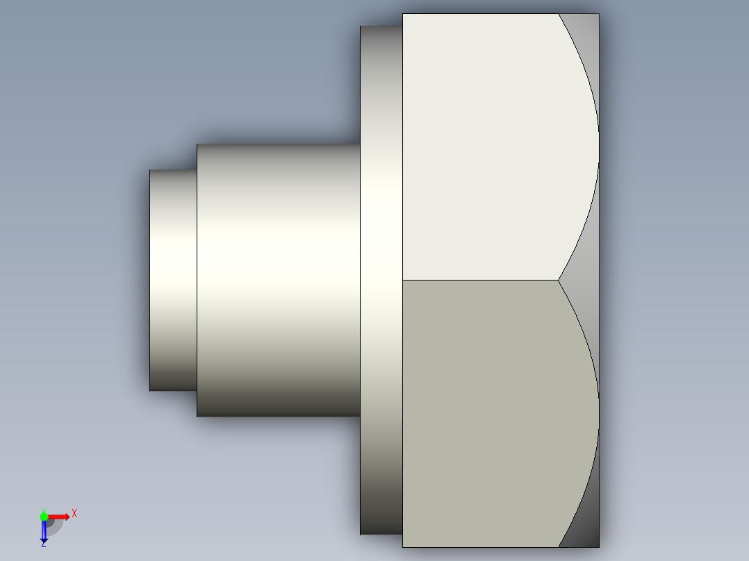 油箱塞頭TN-3D多系列多零件图纸模型俯视图