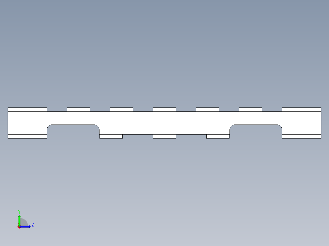 托盘 设计模型 (22)左视图