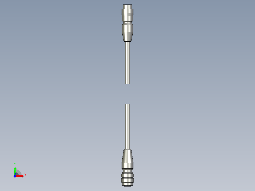 基恩士LS7_camera-cable_kc图纸模型前视图