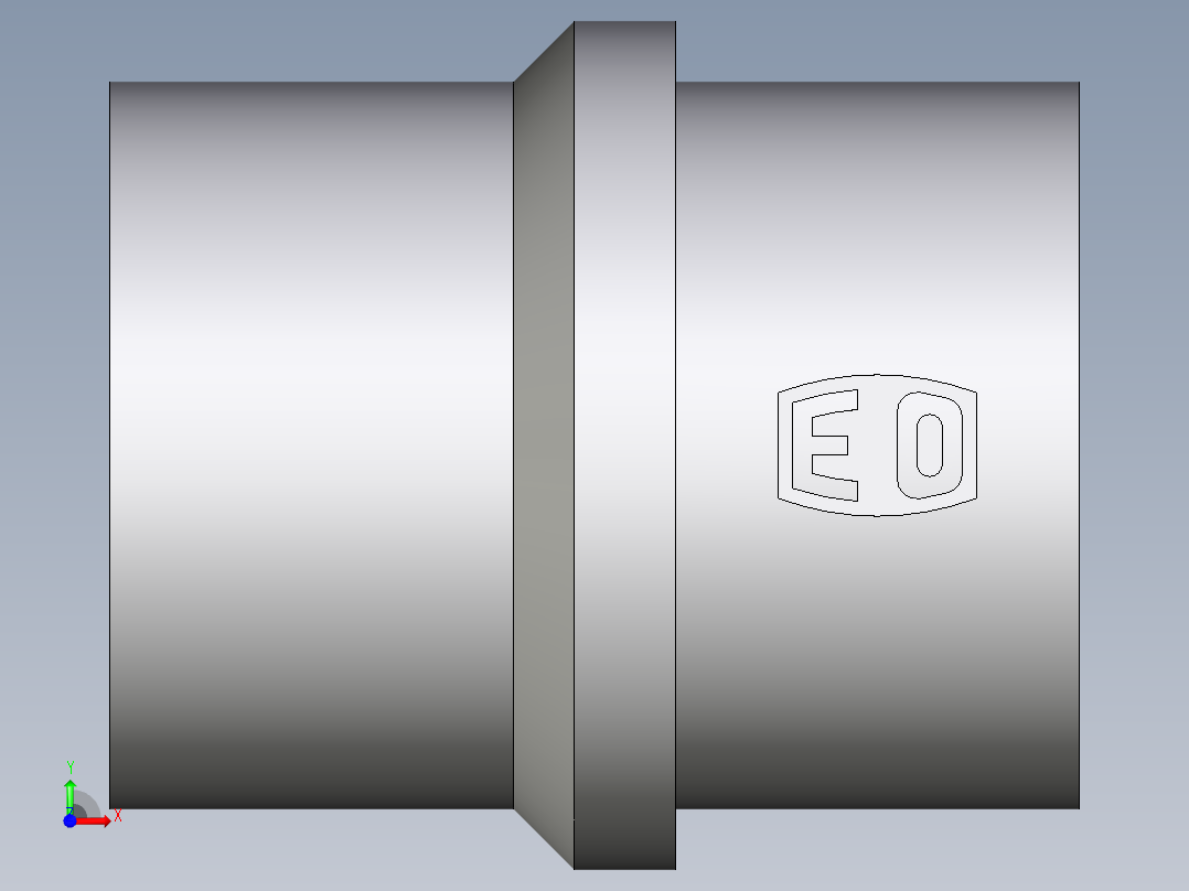 卡套式工业通用硬管接头EO_Blanking_plug_for_cones_BUZ18LCFX前视图