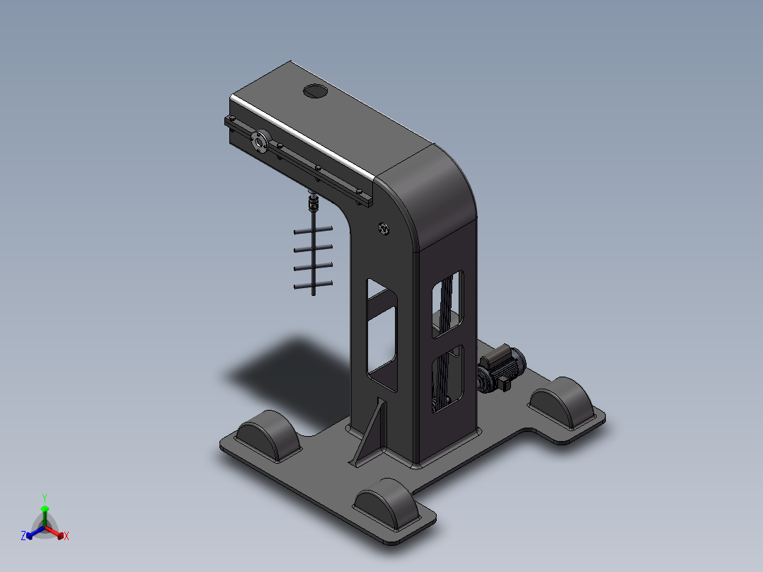 搅拌机正等轴测图