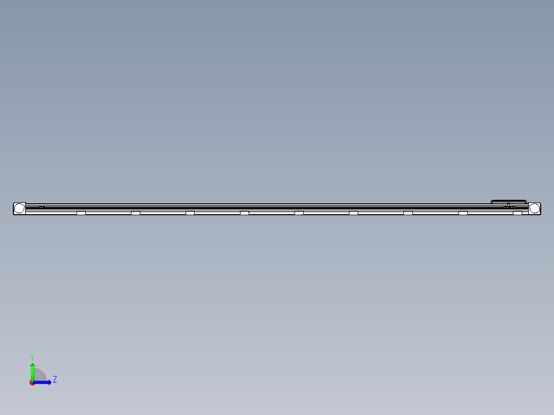 同步带滑台-欧规B8H-L176-S3400-L-ZP40-D3-N5左视图