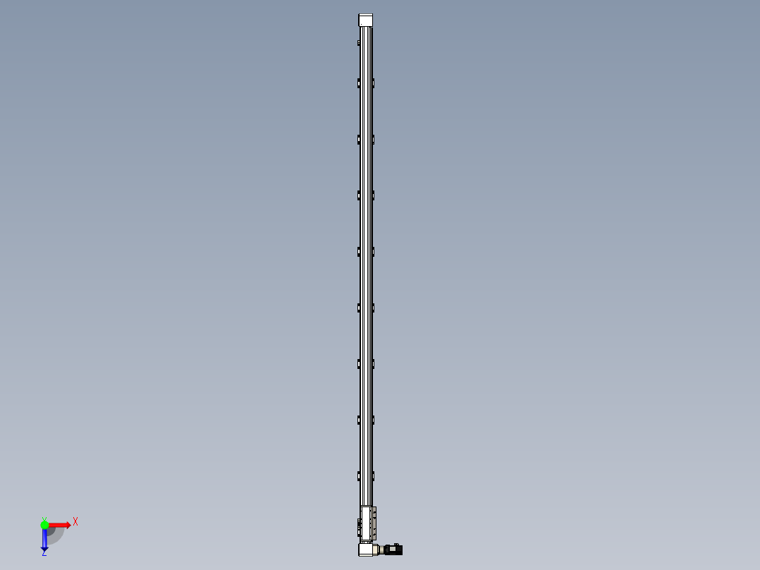 同步带滑台-欧规B8H-L176-S3400-L-ZP40-D3-N5俯视图