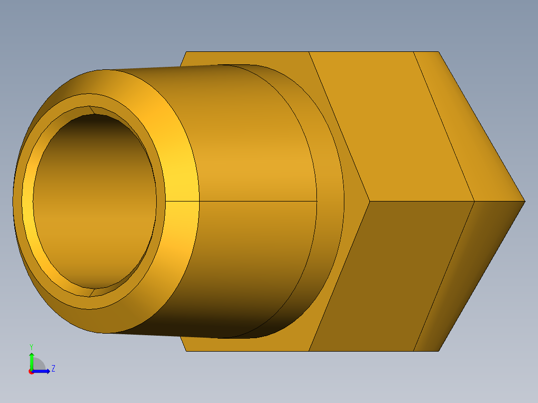倒齿式工业管接头Beaded Hose Barb 45Deg Elbow Tube to Male Pipe 179HB-6-6左视图