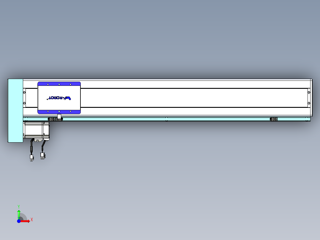 威洛博VC丝杆传动-无尘环境VC14-Lxx-C-S800-BL-ZP40-C3前视图