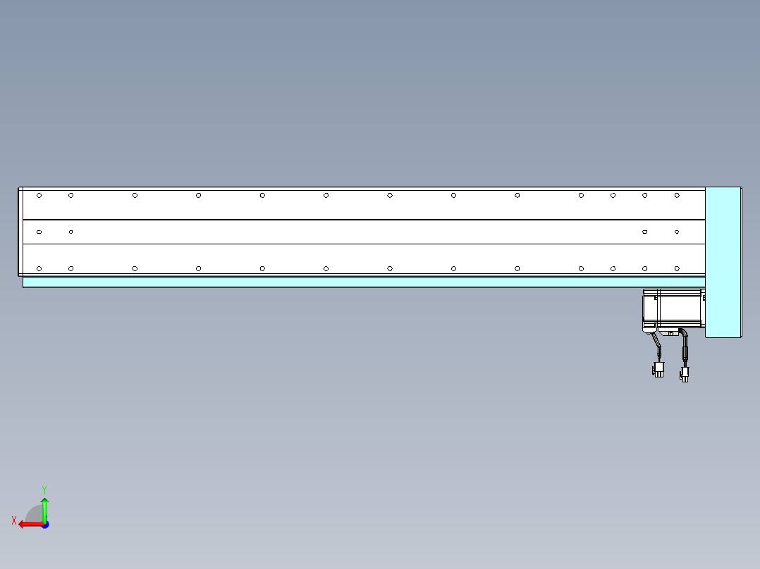威洛博VC丝杆传动-无尘环境VC14-Lxx-C-S800-BL-ZP40-C3后视图