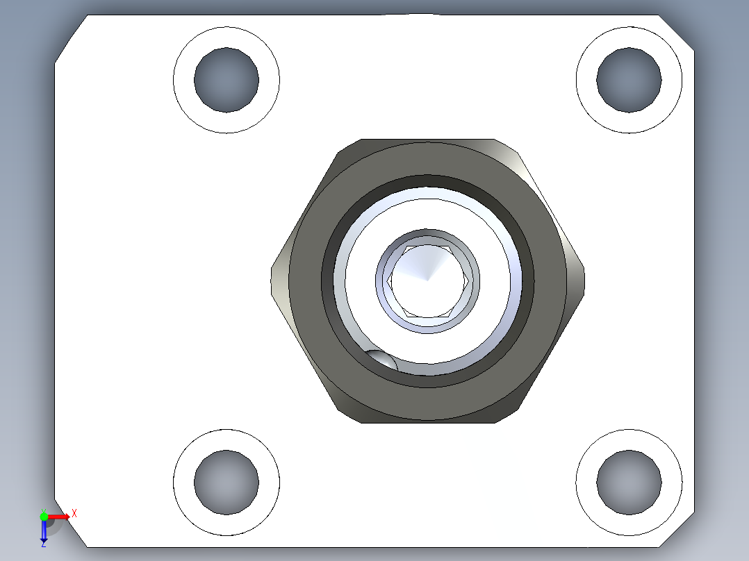 KOSMEKLHA0400-SR-Y60_R01多系列多零件图纸模型俯视图