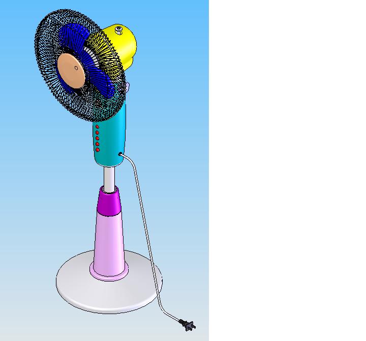 坐式电扇反求创新设计【含图和文档】