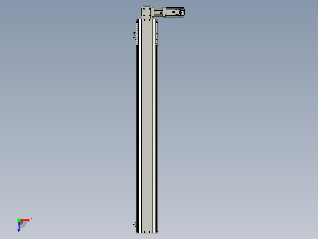 东锦同步带传动-直线滑台模组DH135B-L125-S1050-BL-P400W-C3俯视图