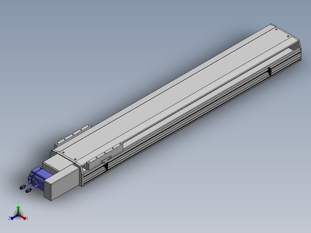 精密模组MT220-L150-1100-R-M75-C4正等轴测图