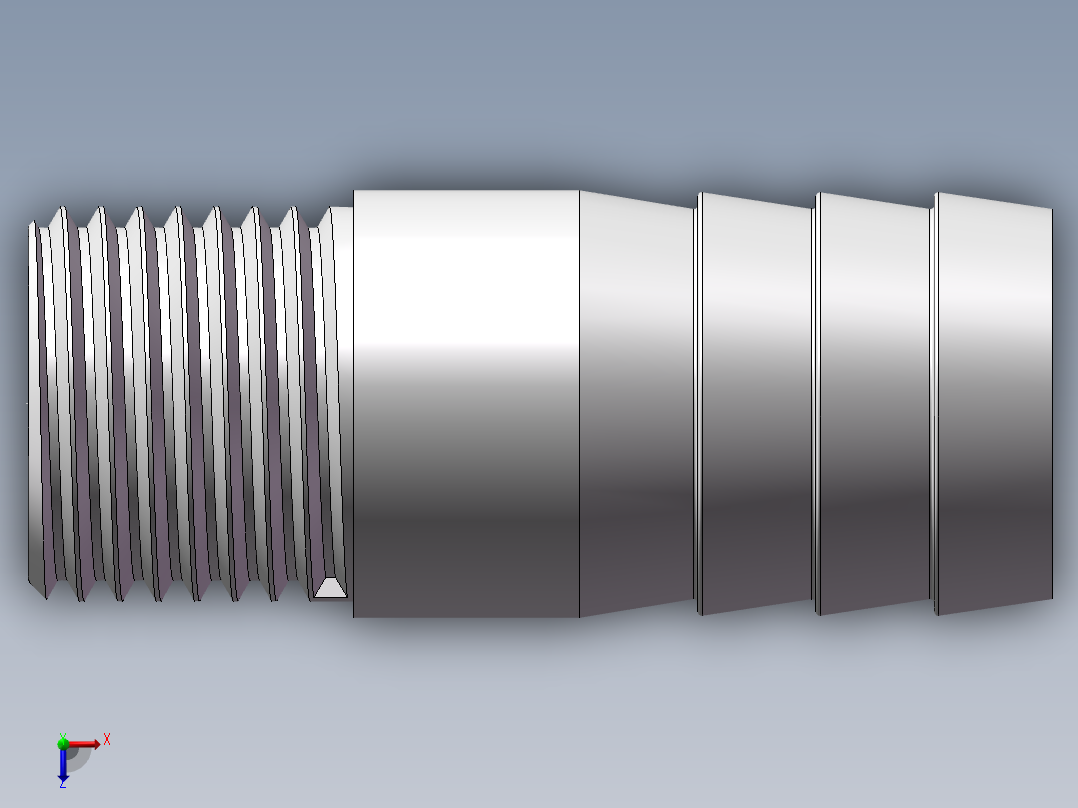 水管接头-直通 DN15俯视图