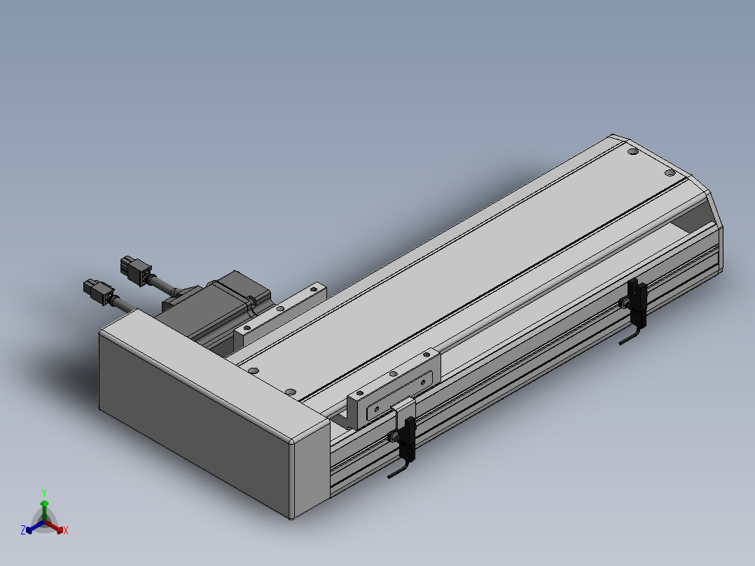 精密模组MY130-T10-250L-BR-P20B-C4-C正等轴测图