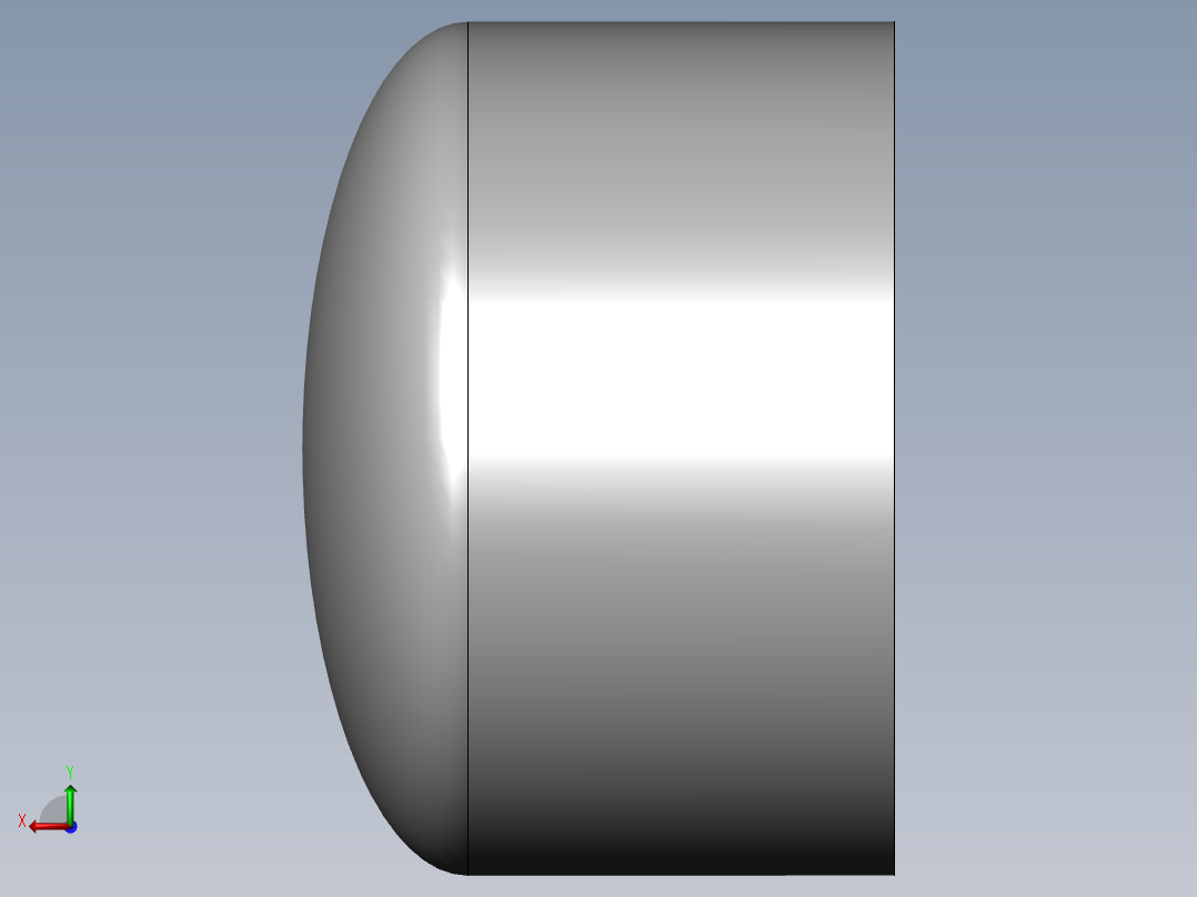 PVC管件-2in End cap左视图