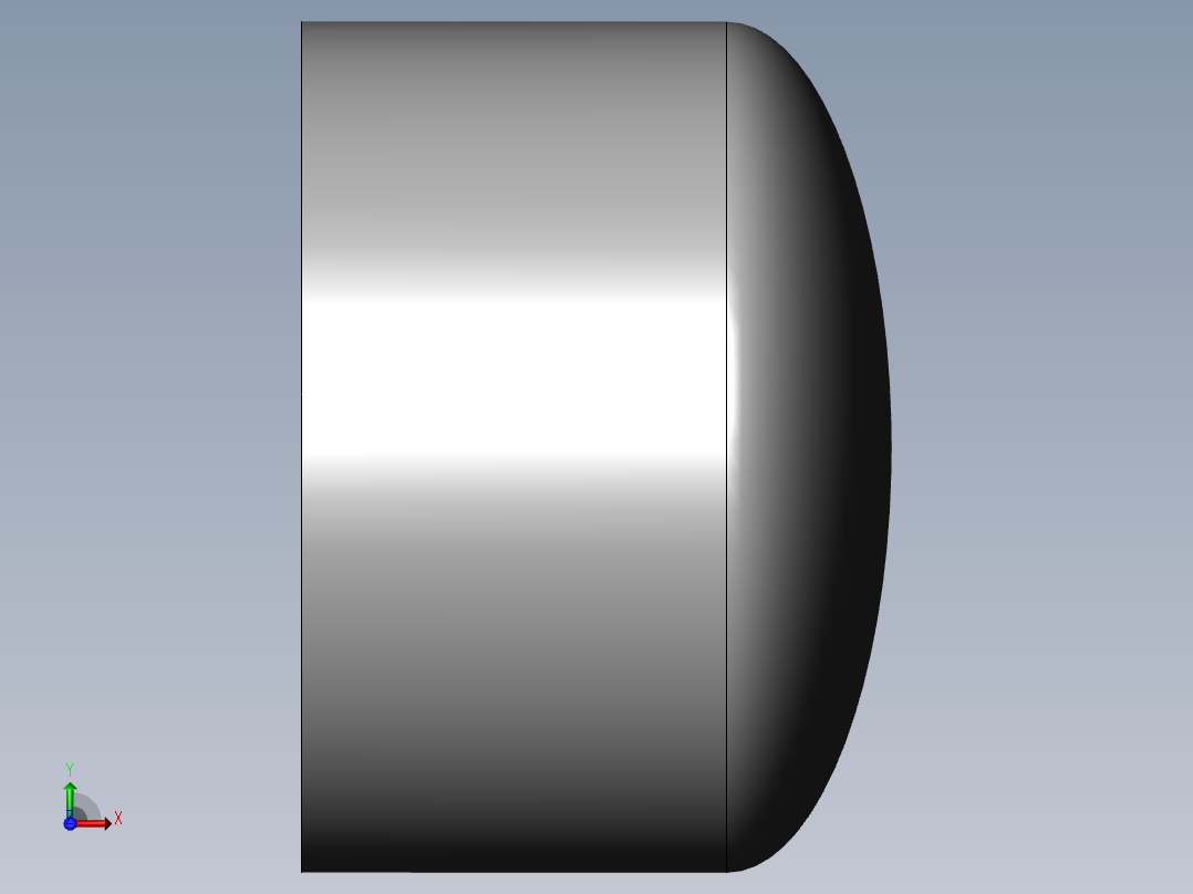 PVC管件-2in End cap右视图