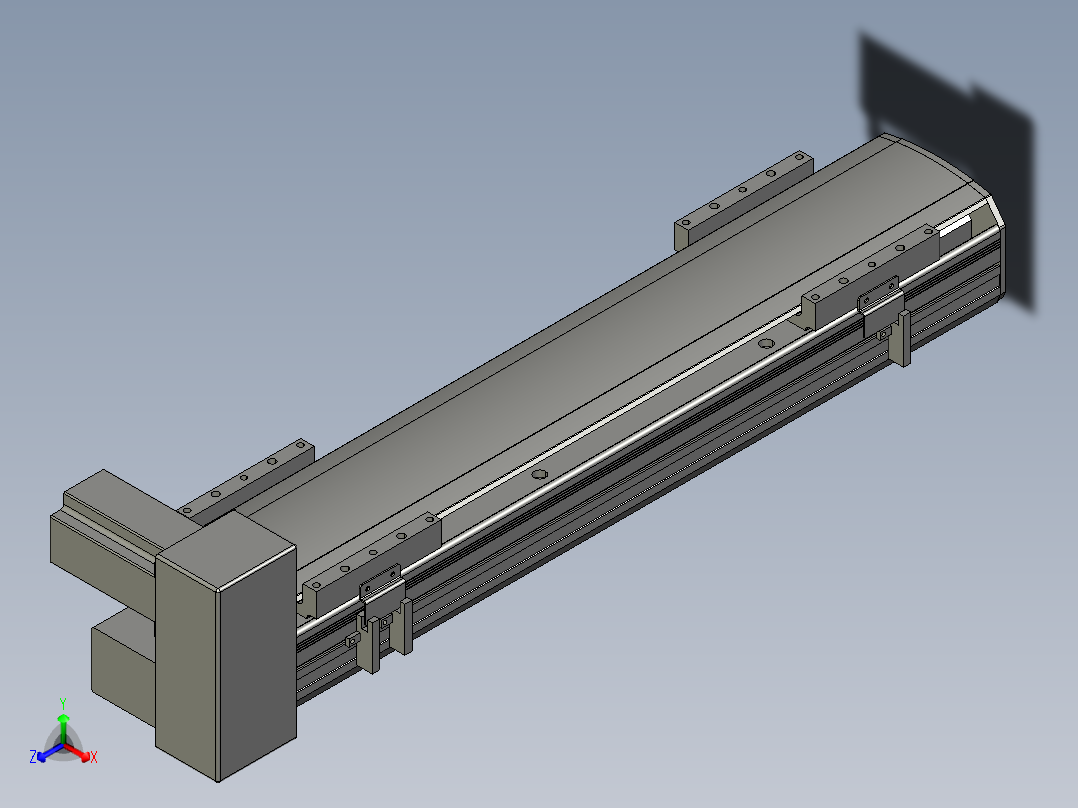 直线模组WG-LHB12-S400-RU设计图纸正等轴测图