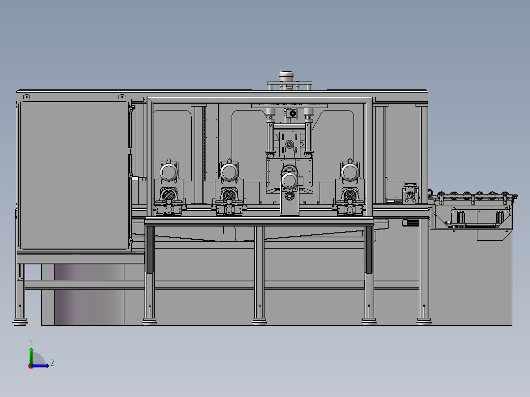 自动组装机 3D左视图