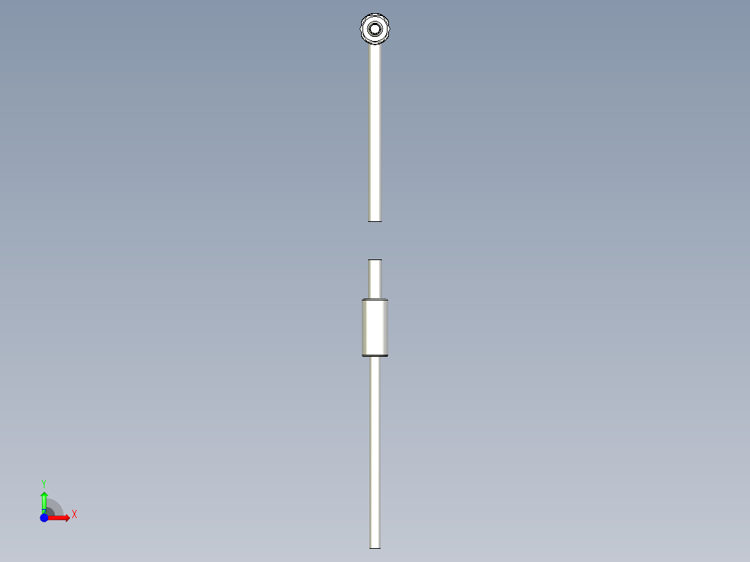 耐高温玻璃光纤_漫反射型FR-GWY420_3D前视图