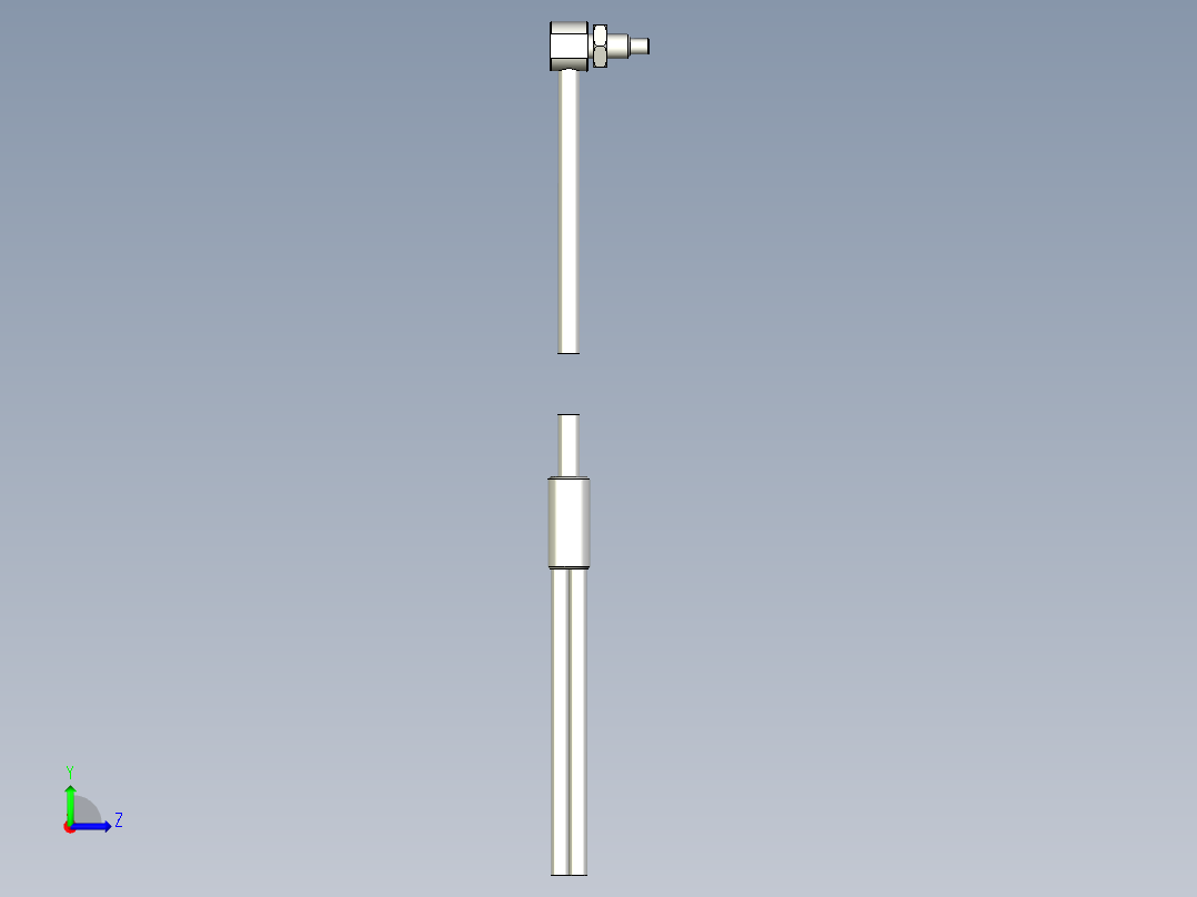 耐高温玻璃光纤_漫反射型FR-GWY420_3D左视图