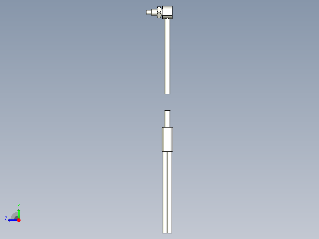 耐高温玻璃光纤_漫反射型FR-GWY420_3D右视图
