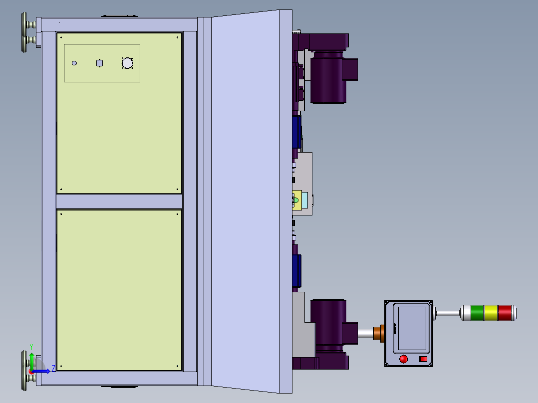 探针检测 建模1左视图