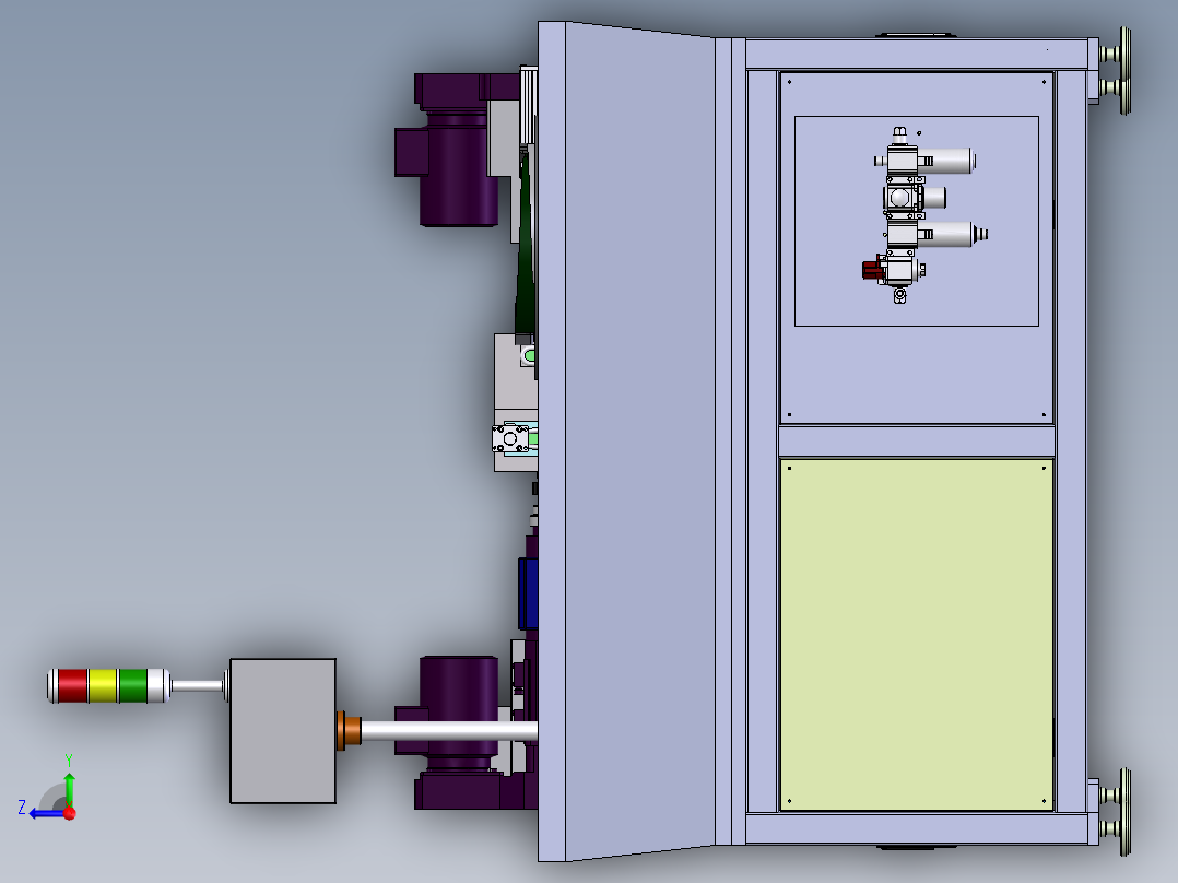 探针检测 建模1右视图