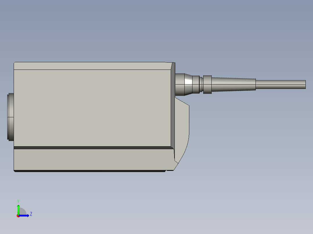 基恩士MD-V9600_9610_H_kc图纸模型左视图