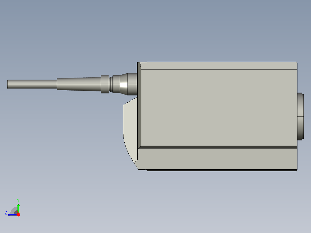 基恩士MD-V9600_9610_H_kc图纸模型右视图