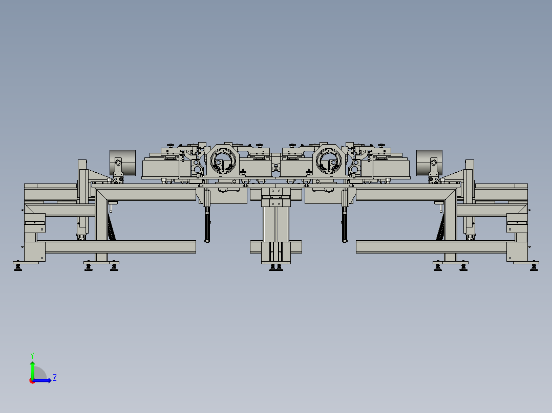 电动车模组组装设备左视图