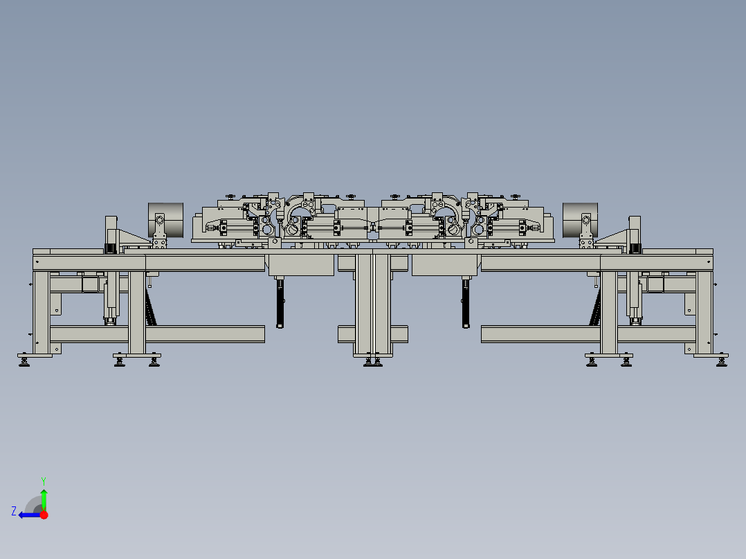 电动车模组组装设备右视图