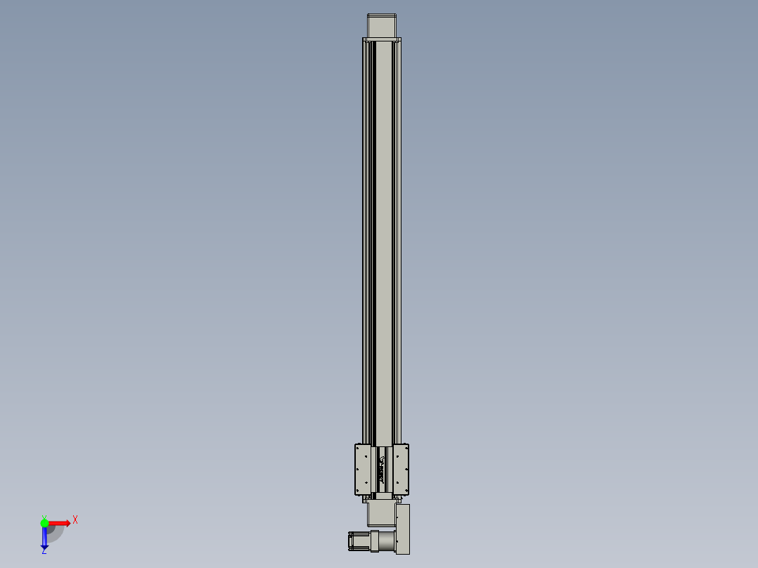 威洛博直线电机模组EB16-L208-S1650-BL-ZP75-MS3-5K俯视图