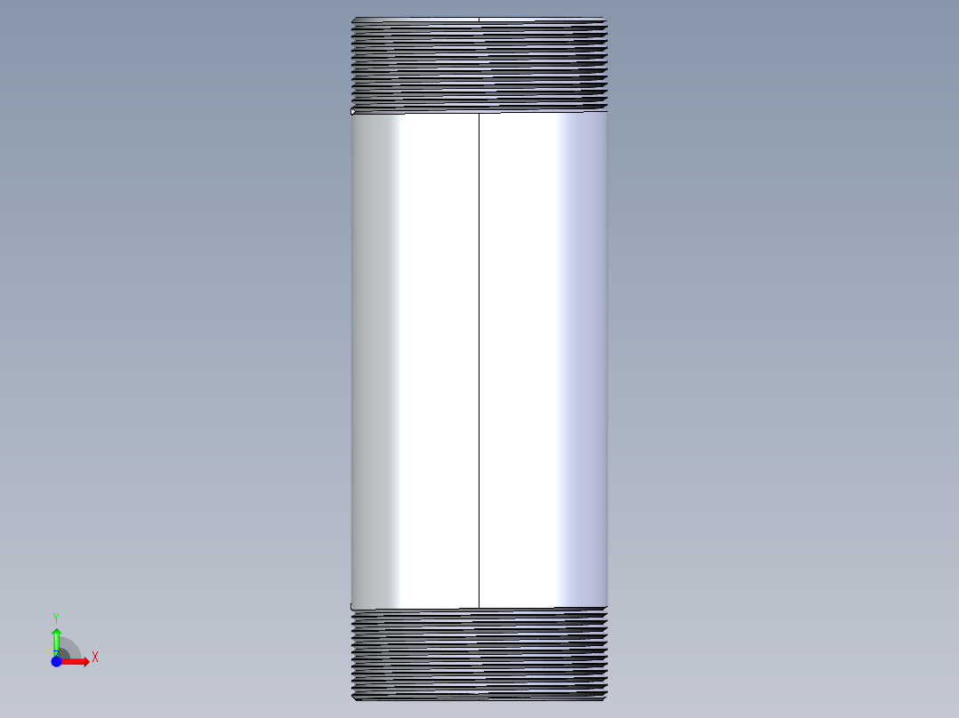 聚氯乙烯配件33-Sch80_Nipple_MPTxMPT_861-429_4in x 12in前视图