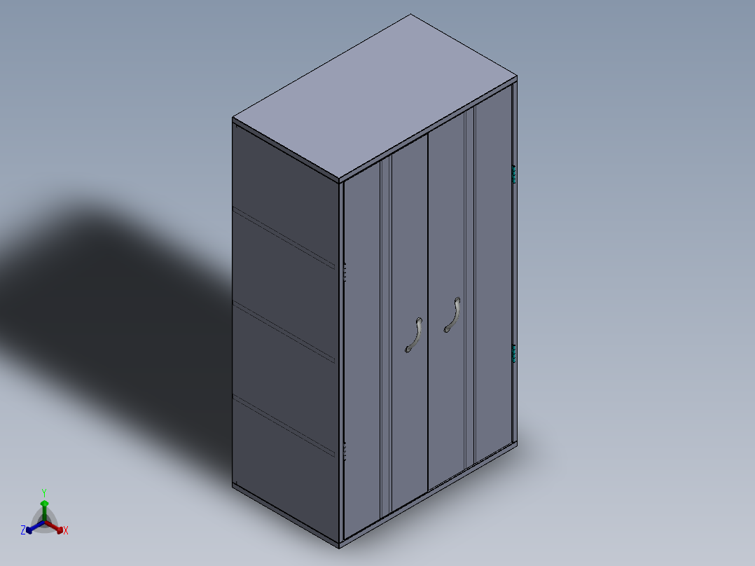 柜子正等轴测图