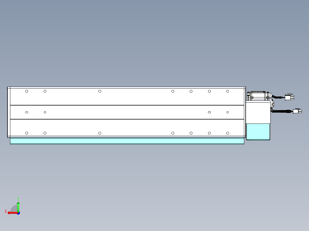 威洛博VBC同步带传动一无尘环境VBC14-L45-S350-BLU-ZP40-C3后视图