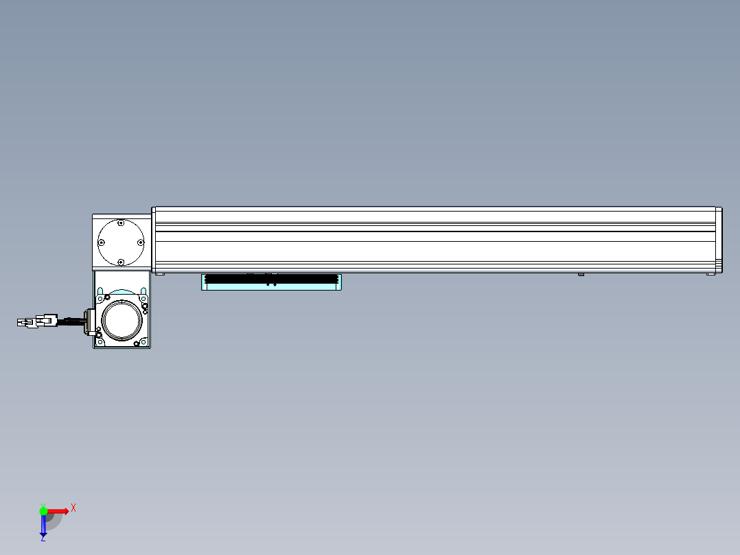 威洛博VBC同步带传动一无尘环境VBC14-L45-S350-BLU-ZP40-C3俯视图
