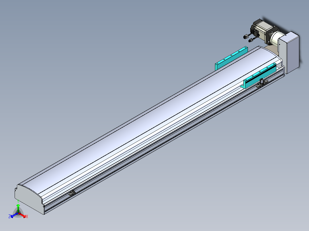 同步带滑台-半封闭B22H-L100-C-S1400-RU-P75-D3-N5