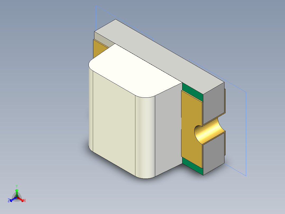 光电元件封装-LED-0805H1.1正等轴测图