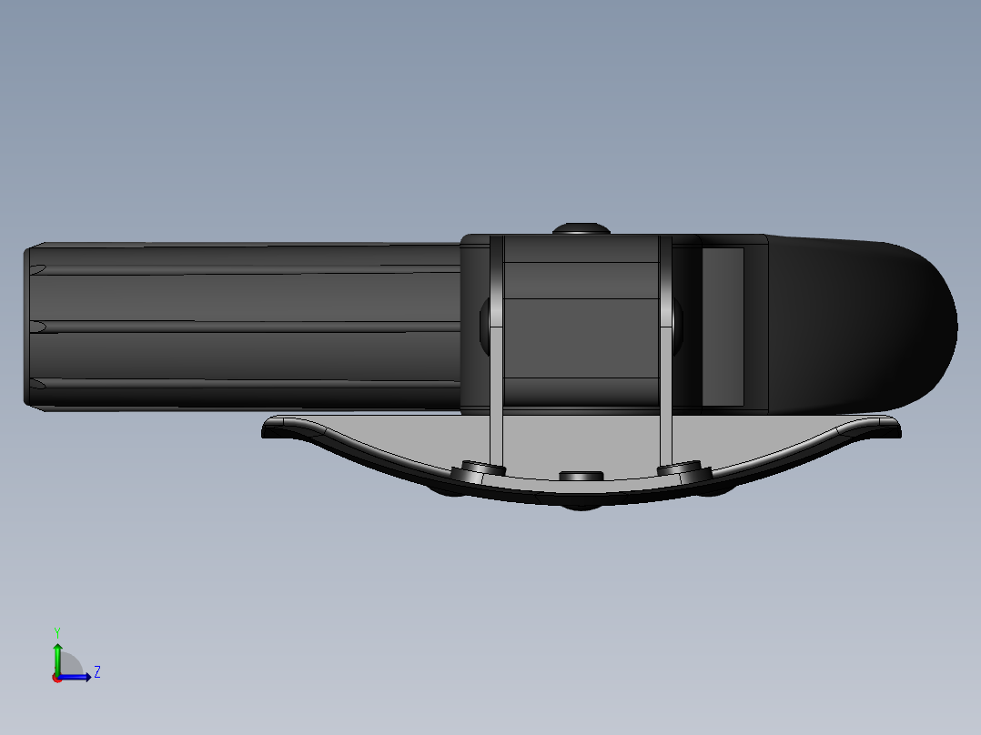 可折叠式工兵铲左视图